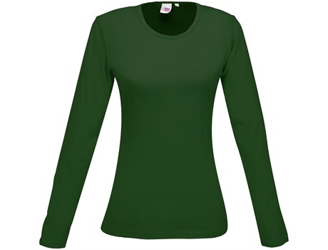 Ladies Long Sleeve Portland T-Shirt – Green Only