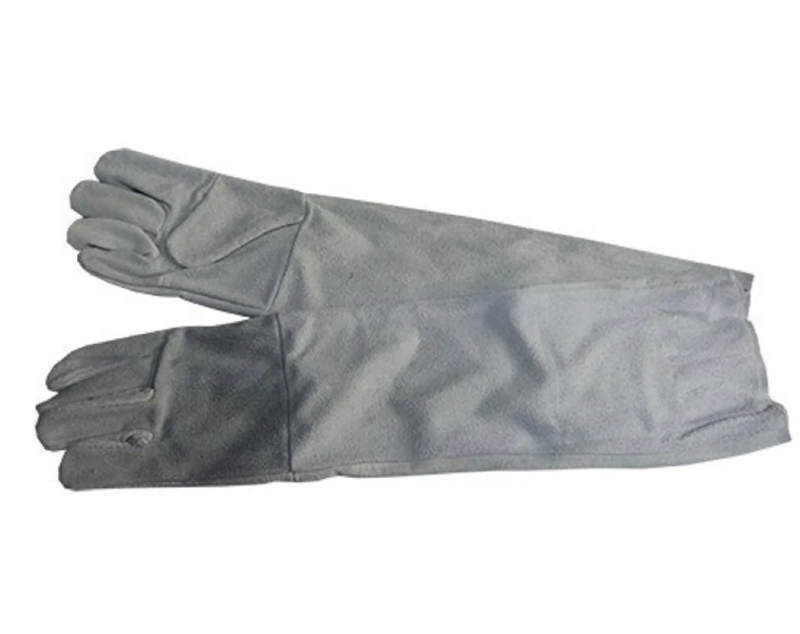 GLOVES 16″ CHROME LEATHER DOUBLE PALM SHOULDER