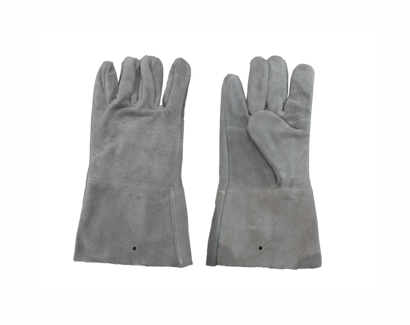 GLOVES 4″ CHROME LEATHER DOUBLE PALM WRIST