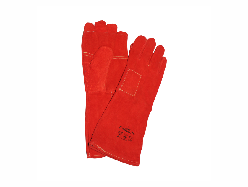 GLOVES 8″ RED HEAT RESIST – KEVLAR STITCHED ELBOW LENGTH