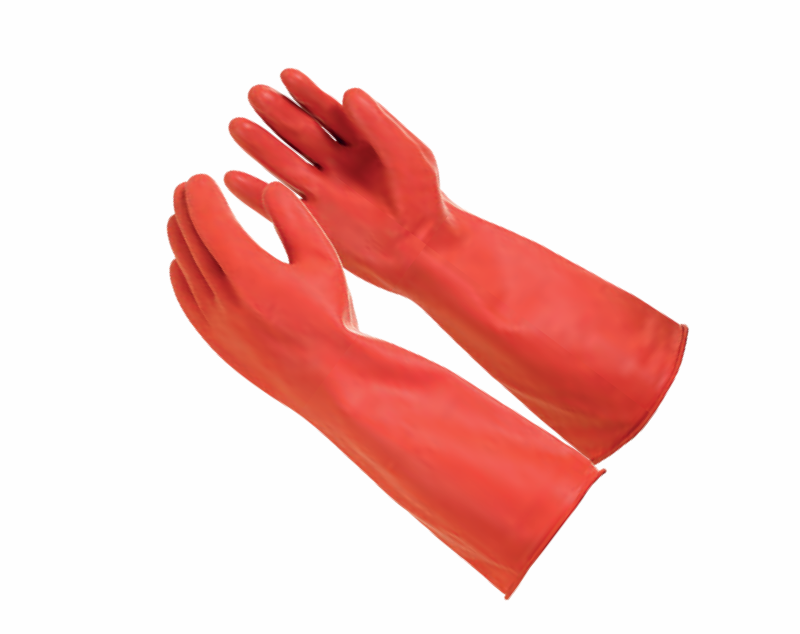 GLOVES BROWN 45cm OPEN CUFF