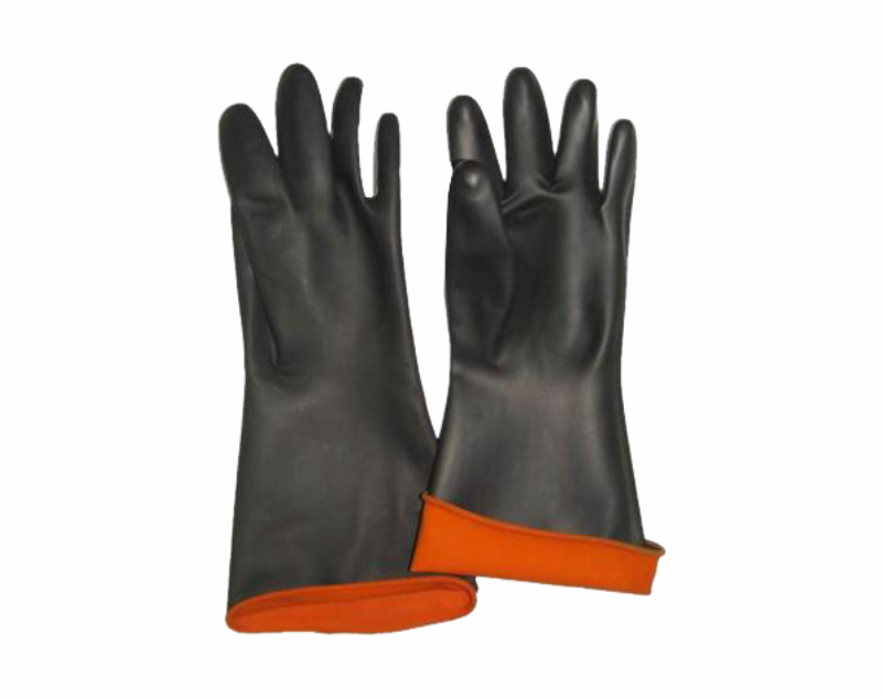 GLOVES INDUSTRIAL RUBBER 35CM