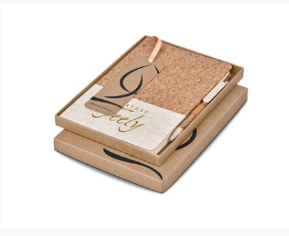 okiyo cardon cork a5 hard cover notebook giftset