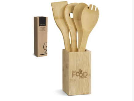 okiyo betsubara bamboo cooking utensils set