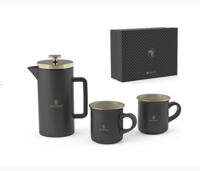 andy cartwright afrique dusk coffee press and mug-set