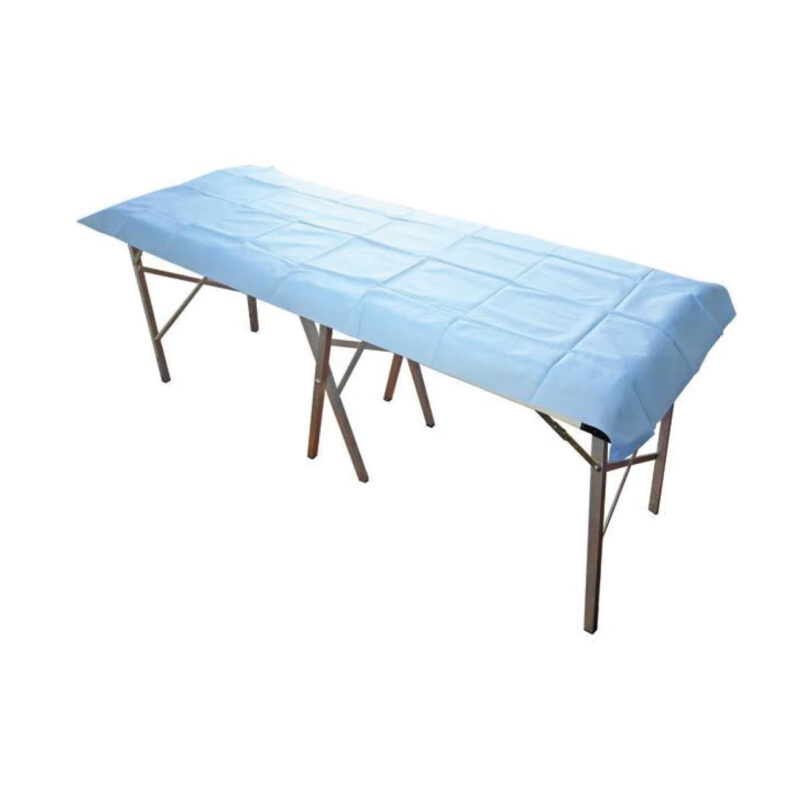 Disposable Flat Bed Sheets,White, Case of 25