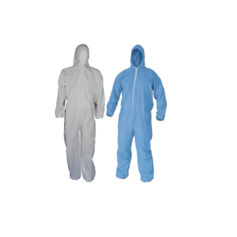 Disposable coverall with zip & hood